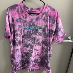 Odd Future X Santa Cruz Purple Tie Dye Shirt Size Large